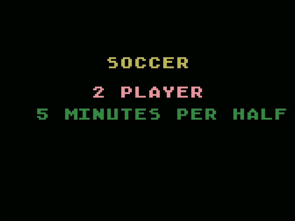 Title Screen of Realsports Soccer for Atari 5200